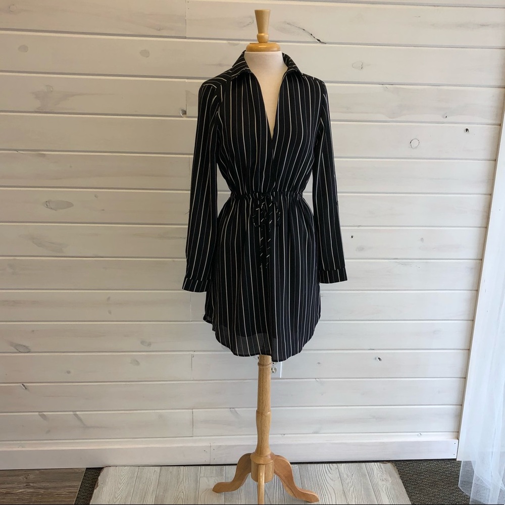 Black and White stripe dress
